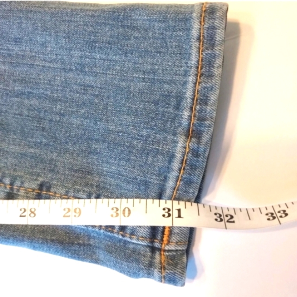 True Religion Stella Skinny Jeans Womens 30 x 32 Blue Denim Stretch Zip Fly - Picture 5 of 8